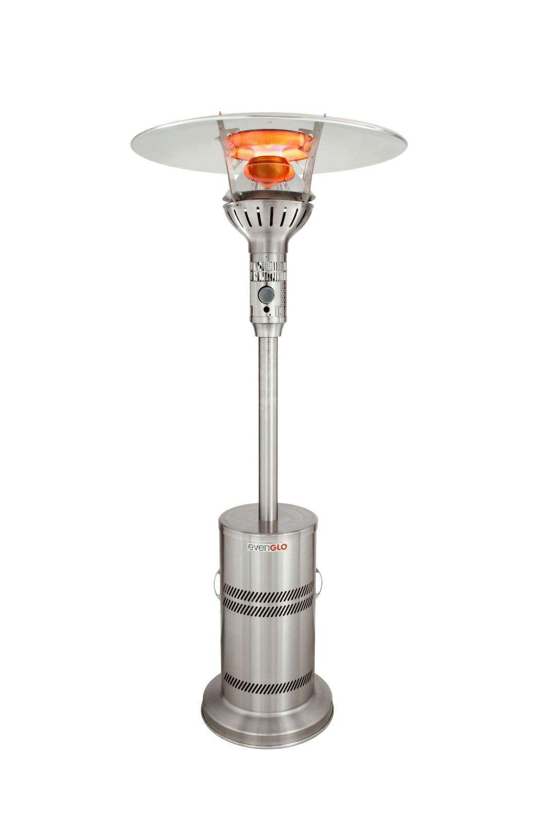 IR Energy™ EvenGLO® GA201M2 — Stainless Steel Portable Propane Patio Heater [46,000 BTU] — Main Image with transparent background