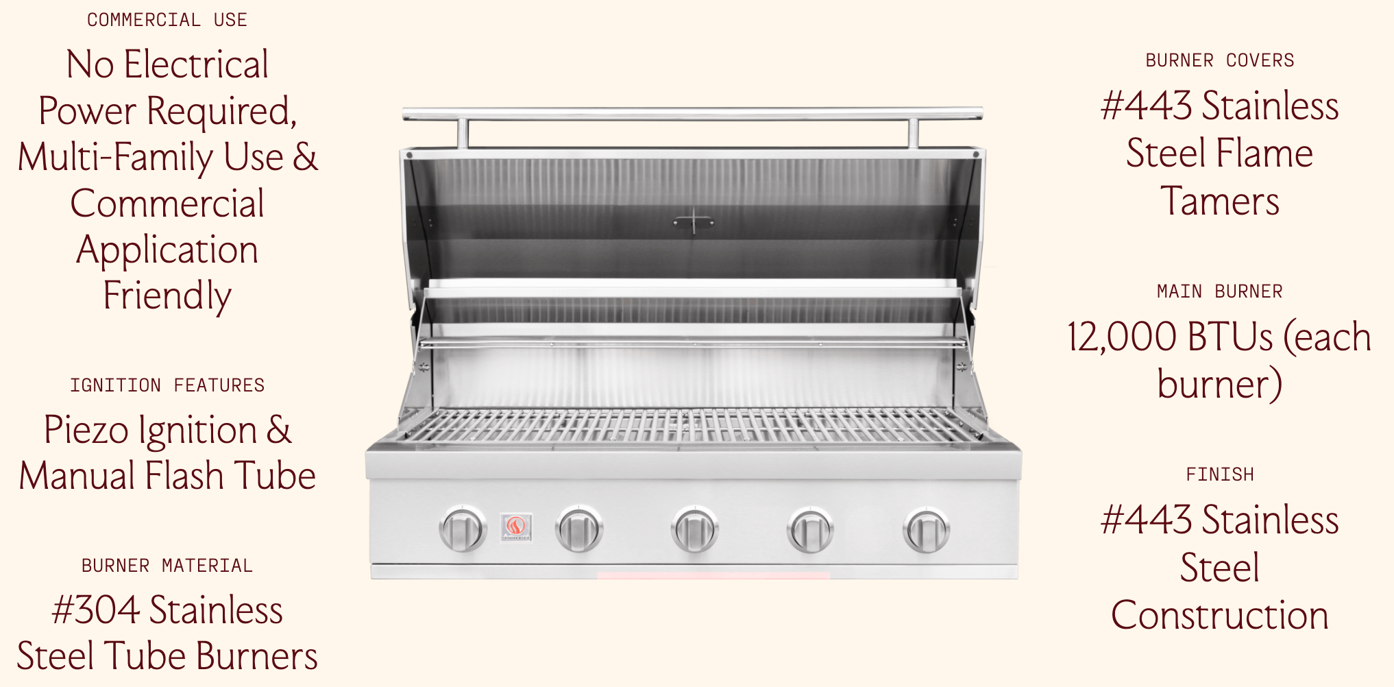 SUMMERSET™ Sizzler 40" Built-In Grill [2 Fuel Types]
