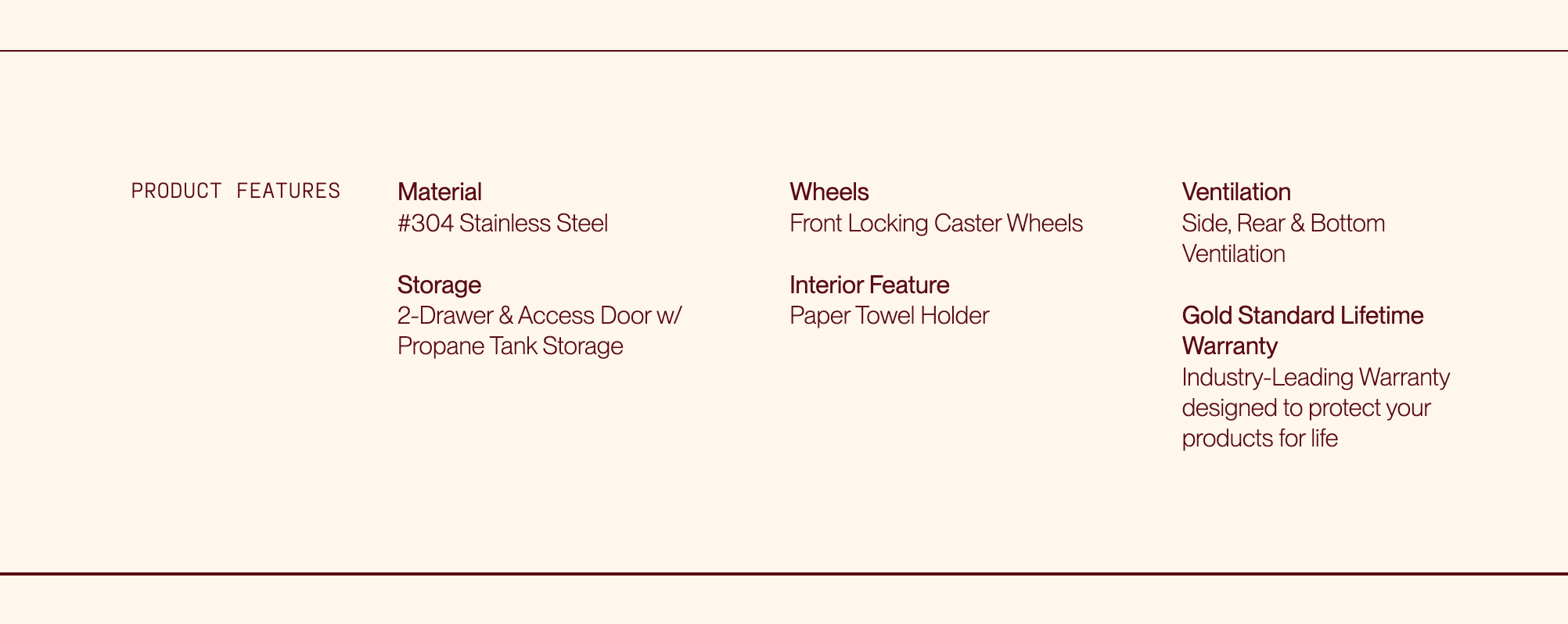 SUMMERSET™ Deluxe Cart for 42" Quest Grill