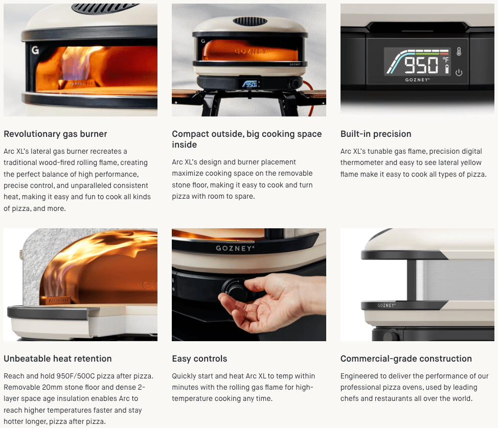 GOZNEY° Arc XL — Propane Pizza Oven [2 Color Options]