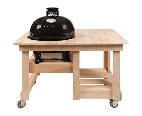 Primo® Cypress Countertop Table for XL 400 Kamado (PG00612) — Main Image with transparent background
