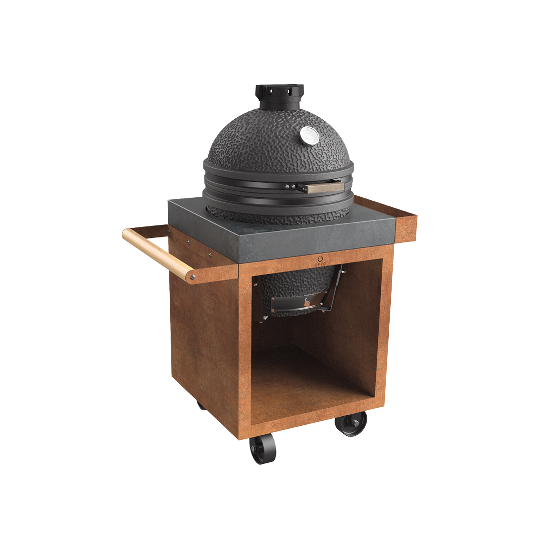OFYR® Kamado Table 65 PRO Concrete TB - 2 Color Options — Main Image with transparent background