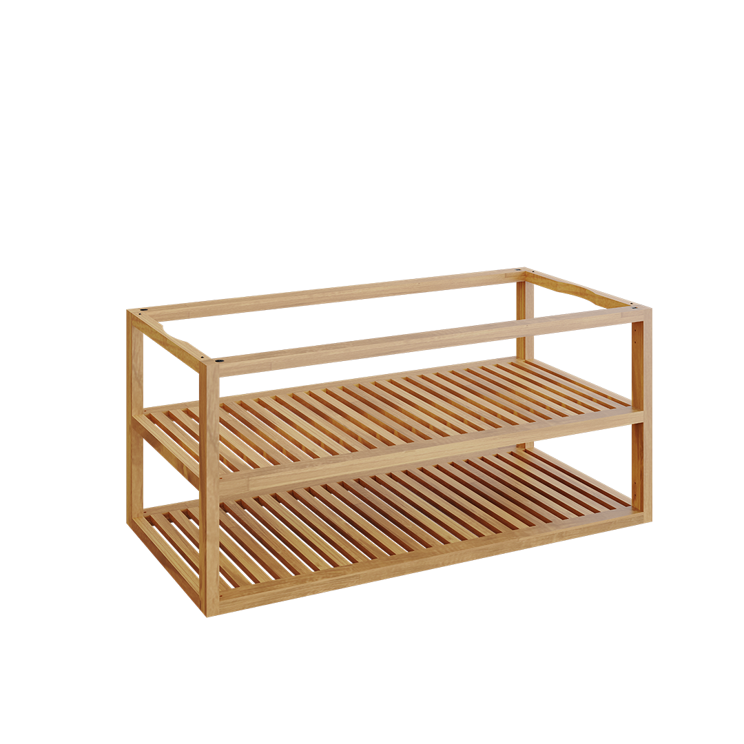 OFYR® Storage Insert PRO Teak Wood Large — Main Image with transparent background