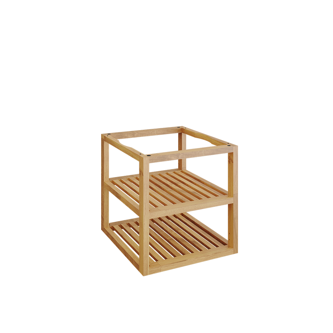 OFYR® Storage Insert PRO Teak Wood Small — Main Image with transparent background